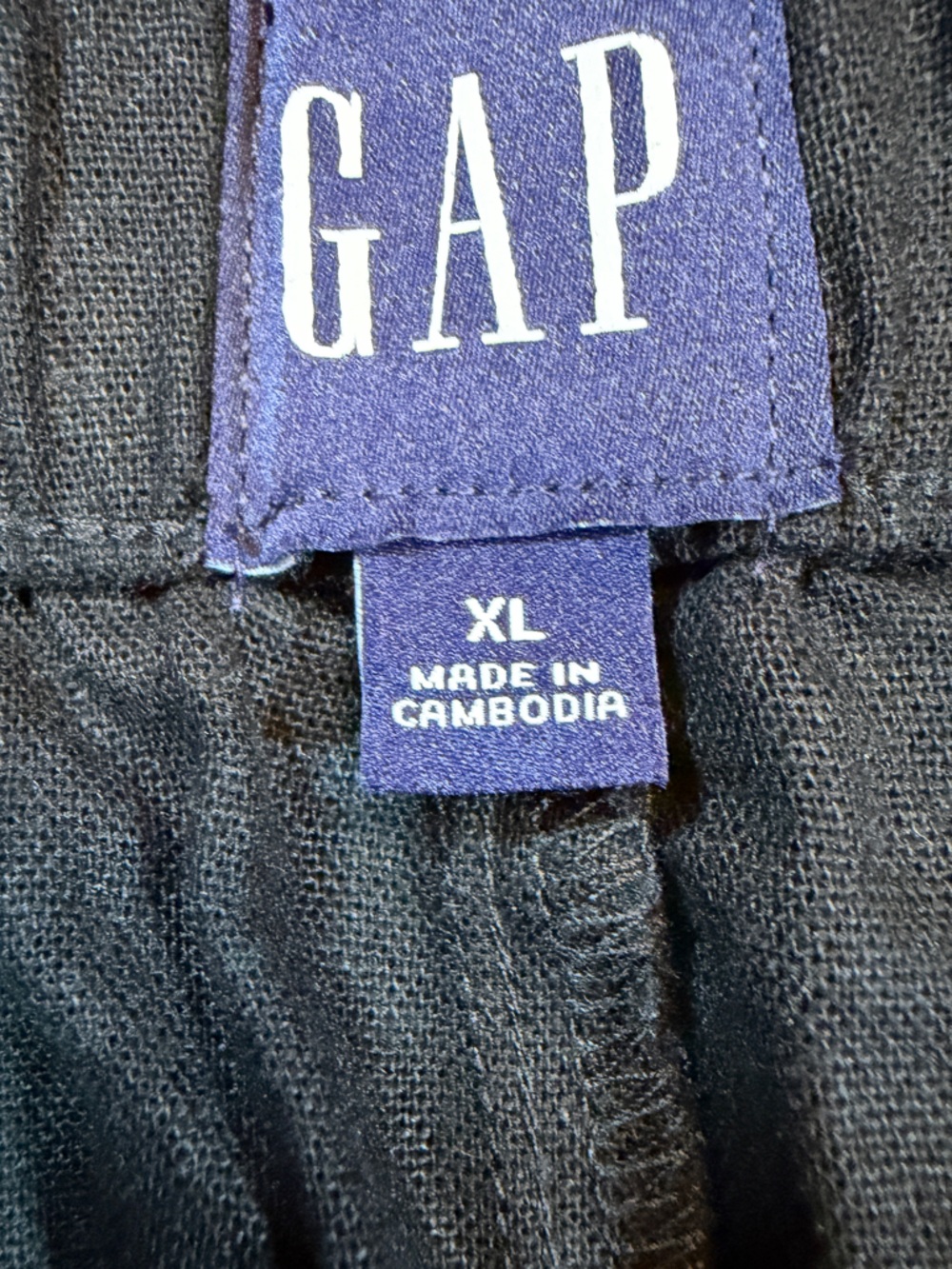 NWT Gap Black Linen Wide Leg Pull On Pants Women's XXL Quiet Luxury - Picture 6 of 10